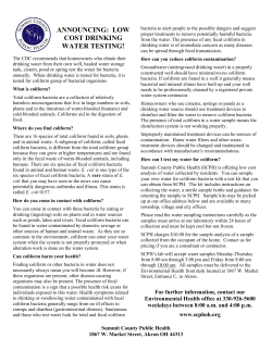 announcing: low cost drinking water testing!