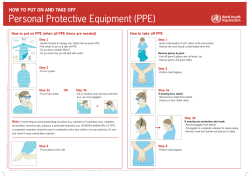 Personal Protective Equipment (PPE)