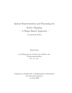 Spatial Representation and Reasoning for Robot