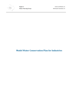 Model Industrial Conservation Plan