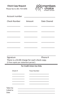 Check Copy Request