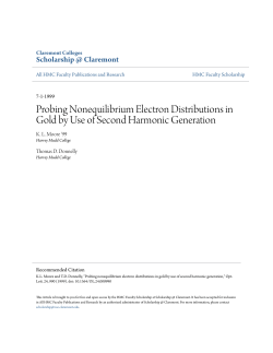 Probing Nonequilibrium Electron Distributions in Gold by Use of