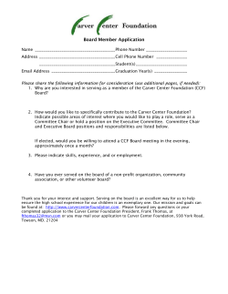 CCAT Board Nomination Form