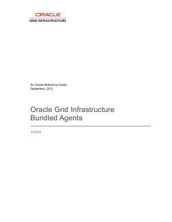Oracle Grid Infrastructure Bundled Agents