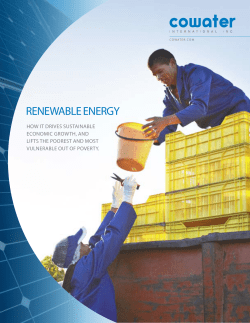 renewable energy - Cowater International