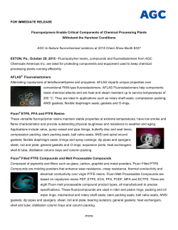 Fluoropolymers Enable Critical Components of Chemical