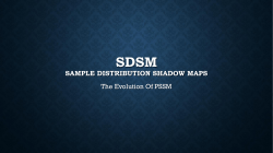 SDSM Sample Distribution Shadow Maps