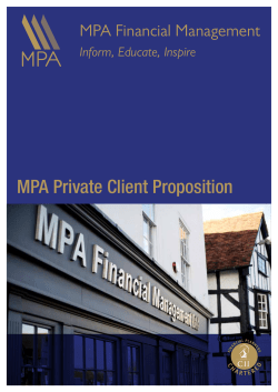 MPA Private Client Proposition