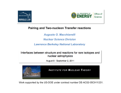 Pairing and Two-nucleon Transfer reactions