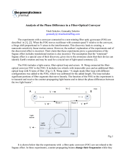 Analysis of the Phase Difference in a Fiber