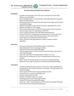 PTO Executive Board Position Descriptions