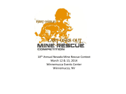 Spectators` Packet - United States Mine Rescue Association