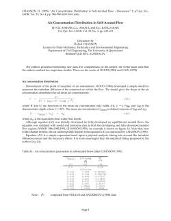 Air Concentration Distribution in Self-Aerated Flow