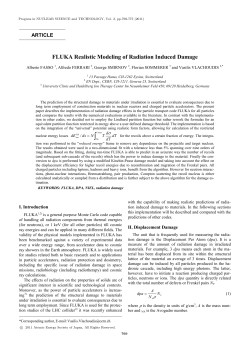 FLUKA Realistic Modeling of Radiation Induced Damage