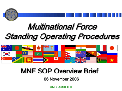 MNF SOP Workshop Indonesia