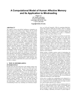 A Computational Model of Human Affective Memory