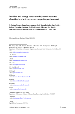 Deadline and energy constrained dynamic