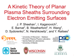 A Kinetic Theory of Planar Plasma Sheaths Surrounding Electron