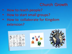 Church Growth - Sustainable Church Multiplication