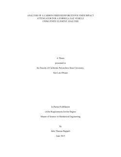 Analysis of a Carbon Fiber Reinforced Polymer Impact Attenuator for