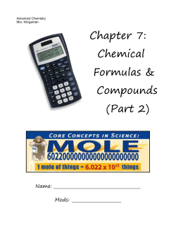 Ch. 7 (part 2) Packet &ndash; Blank