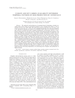 climate and net carbon availability determine
