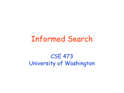 Job Shop Scheduling - University of Washington
