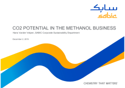 CO2 POTENTIAL IN THE METHANOL BUSINESS