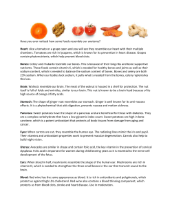 Have you ever noticed how some foods resemble our anatomy