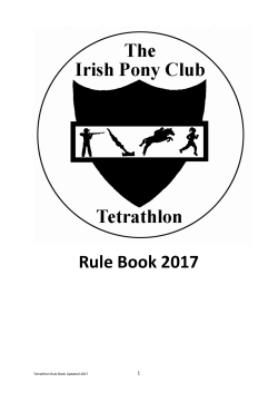 Rule Book 2017 - Irish Pony Club