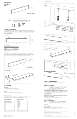 User manual Solar Strip ABC-21 1. General information 2
