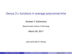 Genus 3 L-functions in average polynomial-time