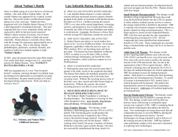 Nathan`s Battle Foundation Brochure
