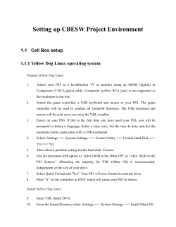 Setting up CBESW Project Environment