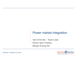 Power market integration