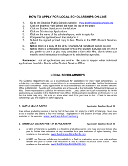 local scholarships - beatricepublicschools.org