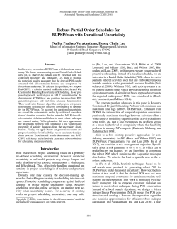 Robust Partial Order Schedules for RCPSP/max with Durational