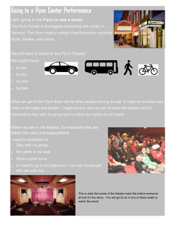 I am going to the Flynn to see a show! We will have to travel to the