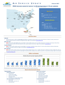 Air Service Update - Southwest Florida International Airport