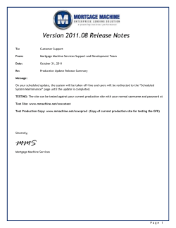 release notes icons - Mortgage Machine Services