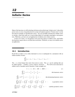 Infinite Series