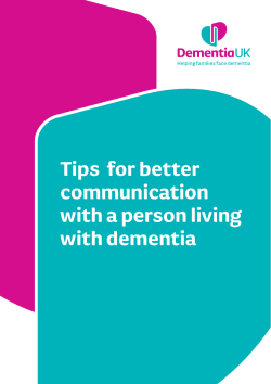 Tips for better communication with a person living