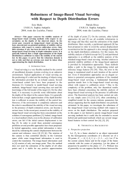 Robustness of Image-Based Visual Servoing with Respect to Depth