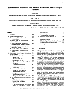 Intermolecular Interactions from a Natural Bond Orbital, Donor