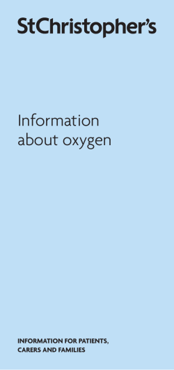 Information about oxygen