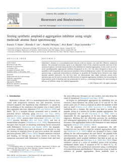Testing synthetic amyloid-&beta; aggregation inhibitor using single