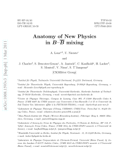 Anatomy of New Physics in B&ndash;B mixing