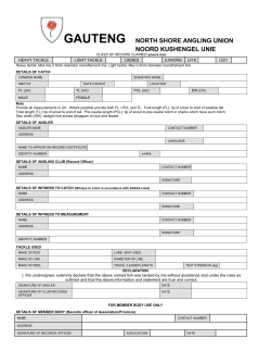 South African Shore Angling Association