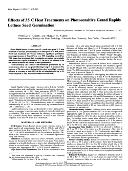 Effects of 35 C Heat Treatments on Photosensitive Grand Rapids