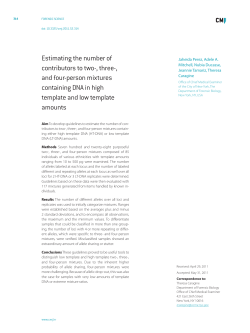 Estimating the number of contributors to two-, three
